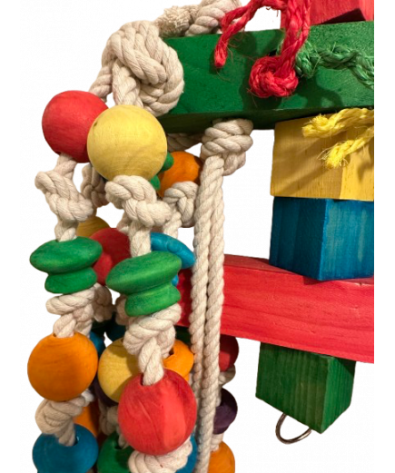 Parrot-Supplies Mega Jungle Chunky Wood & Rope XXXL Macaw Parrot Toy Parrot-Supplies Mega Jungle Chunky Wood & Rope XXXL Macaw Parrot Toy